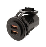 Hulk 4X4 - DUAL USB SOCKET PORT A- 5v 2.4a PORT B- QC3.0 3.6-12v 18w