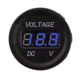 Hulk 4X4 - VOLTMETER 5-30v DC BLUE LED 29mm DIA