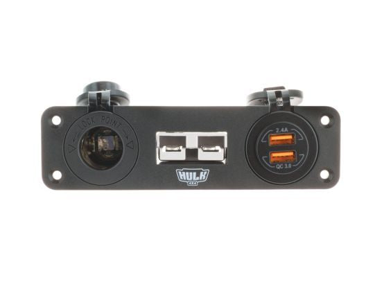 Hulk 4X4 - TRIPLE FLUSH MOUNT HOUSING 50amp ANDERSON STYLE PLUG
