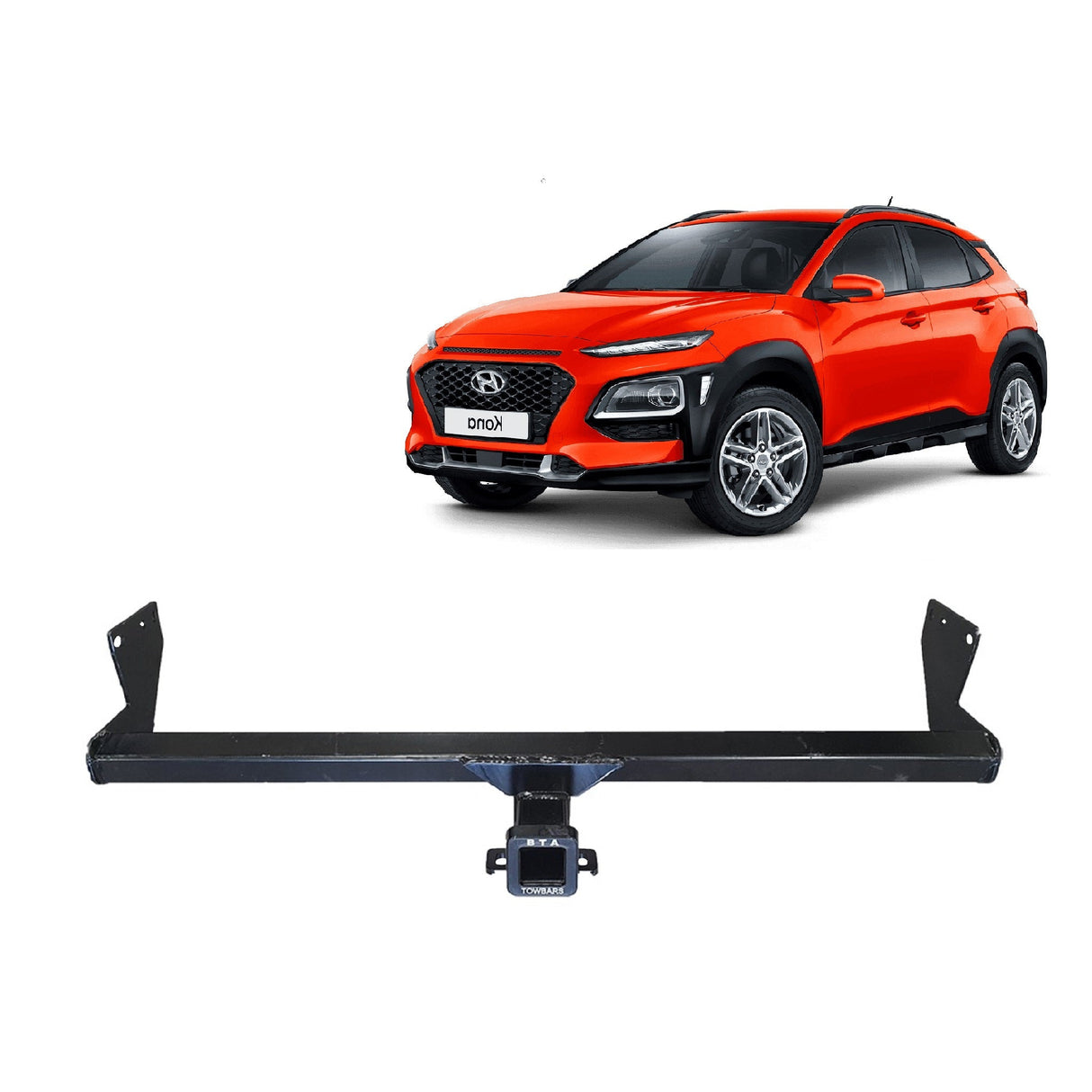 BTA Hyundai Kona (04/2018 – 11/2020) Heavy Duty Towbar 1300/130kg Capacity. This towbar does not fit the NLine model.