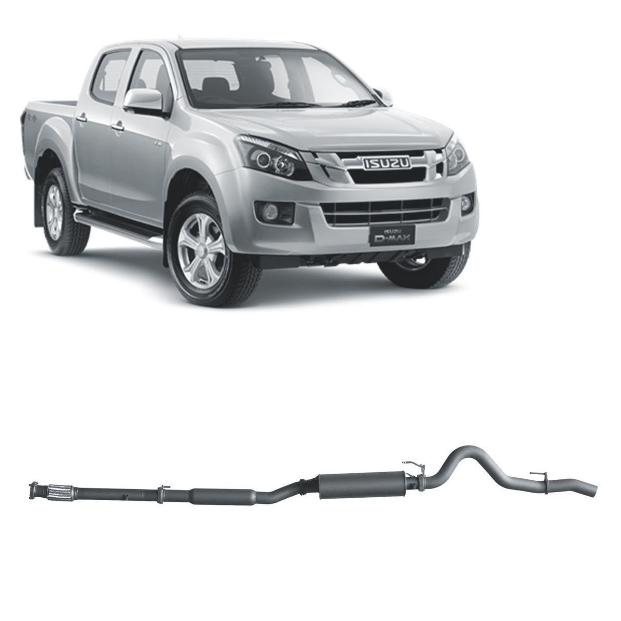 Redback 4x4 Exhaust System - Isuzu D-MAX (2016 - 2020) Performance Exhaust System