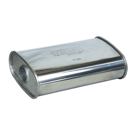 Lukey - 2" Chambered Muffler O/C 14"x8"x4" Oval 430 Stainless Steel