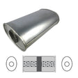Redback - 2 1/4" Chambered Universal Muffler Centre/Centre 355x203x101mm Oval Aluminised