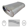 Redback - 2.25" Universal Muffler Offset/Centre 16"x8"x4" Oval Aluminised