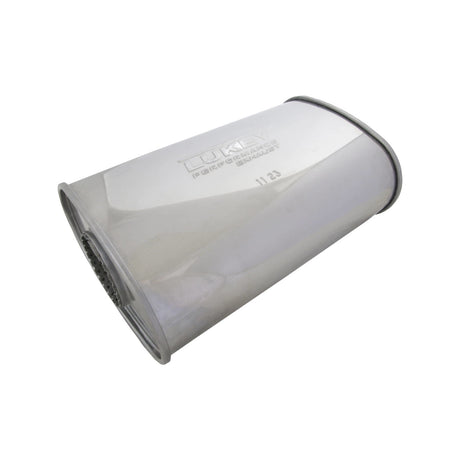 Lukey - 2.5" Chambered Muffler O/C 14"x8"x4" Oval 430 Stainless Steel