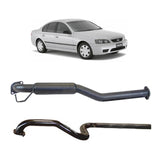 REDBACK - Ford Falcon BA BF (2003 - 2008) Sedan 2.5" Catback Exhaust with Hotdog Centre and Single Outlet Rear Muffler Delete