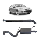REDBACK - Ford Falcon FG Sedan (2008 - 2014) 2.5" Catback Exhaust with Hotdog Centre and Single Outlet Rear Muffler