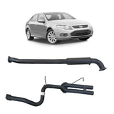 REDBACK - Ford Falcon FG Sedan (2008 - 2014) 2.5" Catback Exhaust with Centre Hotdog and Dual Out Rear Muffler Delete