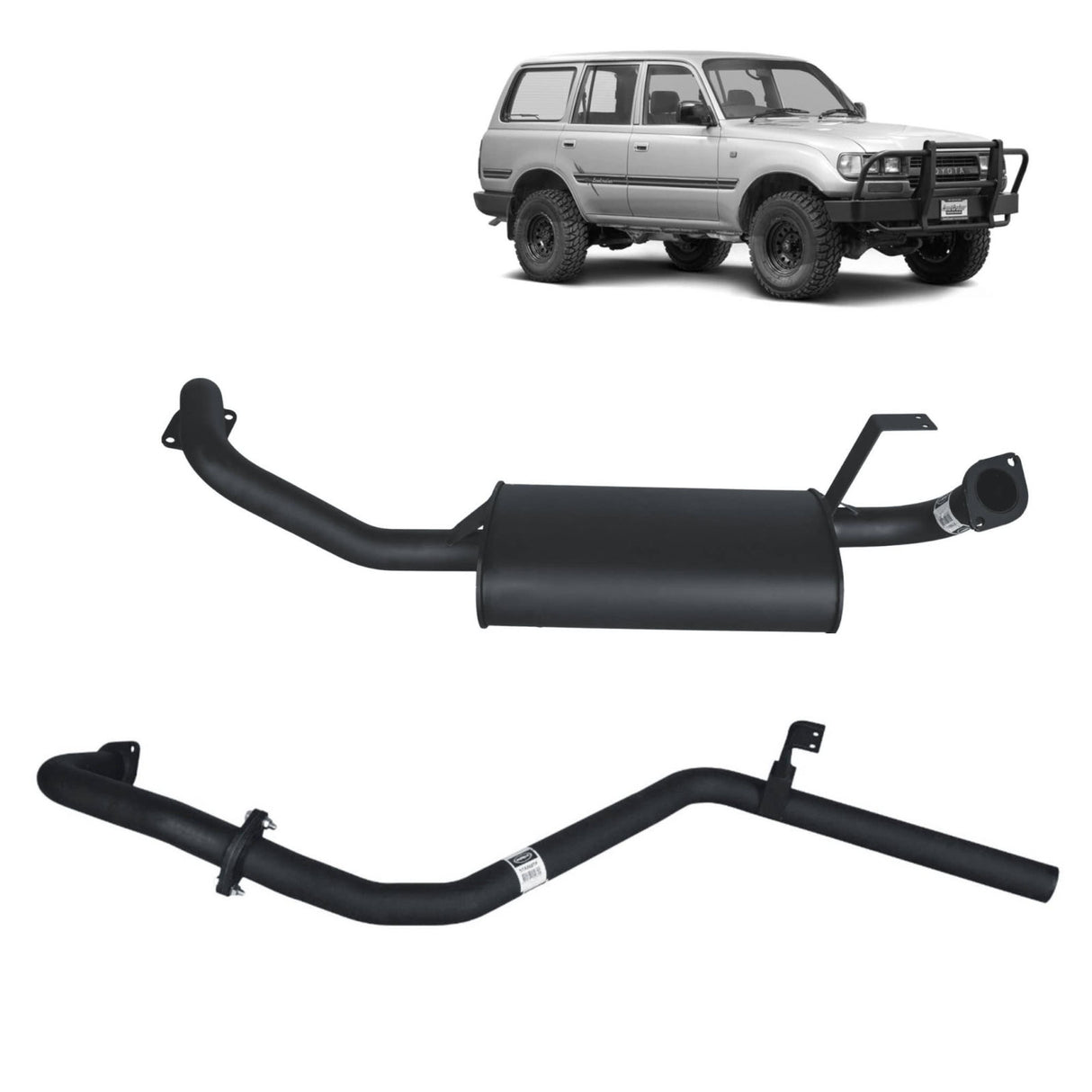 REDBACK - Toyota Landcruiser 80 Series Wagon (1990 - 1997) 4.2L 1HZ & 4.5L FZ Performance Exhaust