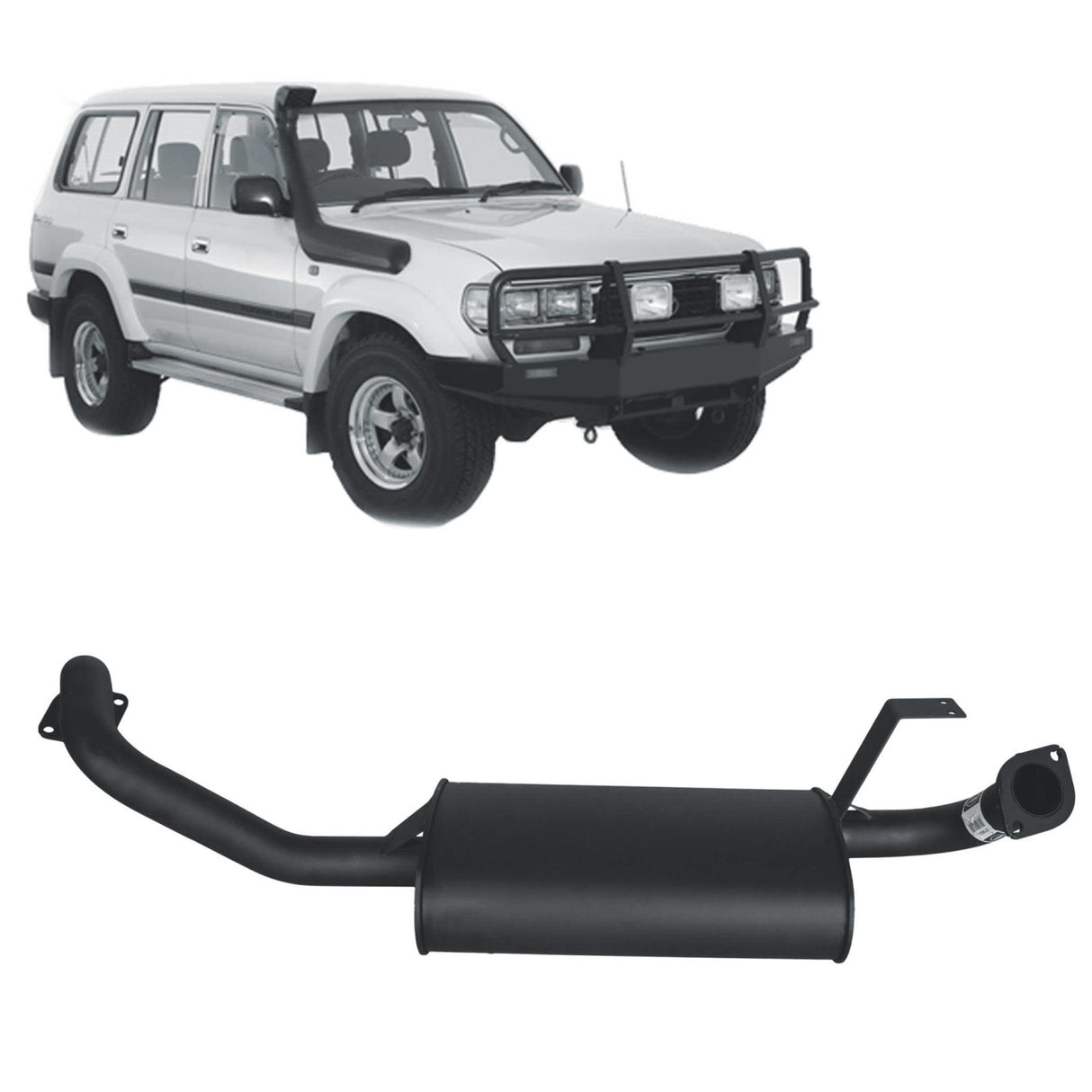 REDBACK - Toyota Landcruiser 80 Series Wagon (1990 - 1997) 4.2L 1HZ & 4.5L FZ Performance Exhaust