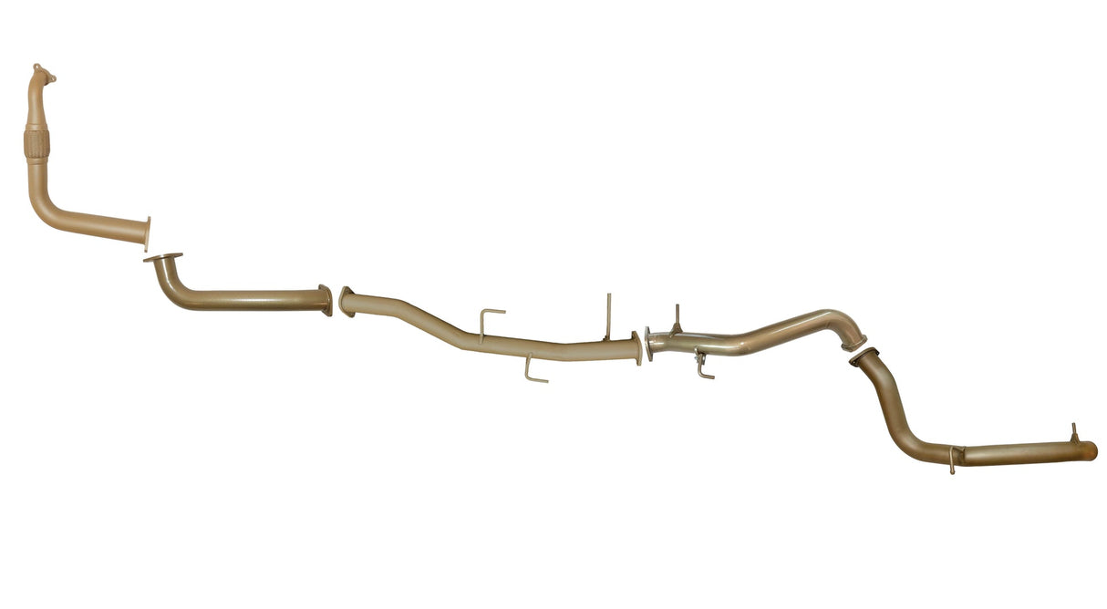 Pacemaker King Brown | Single 3" Turbo Back Straight Pipe | Mitsubishi Pajero NX 3.2L TD 2014-2016 | KB9025-XXXX