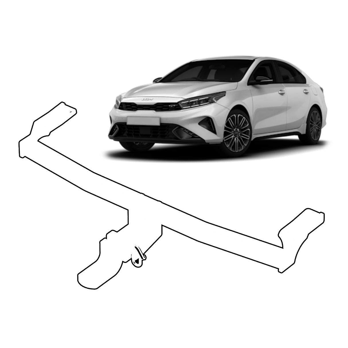 BTA Kia Cerato BD Series Light Duty Towbar (04/2018 – On) 1200/75kg Capacity
