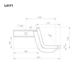 TAG - Tow Ball Mount - 219mm Long, 88mm Drop, 50mm Square Hitch