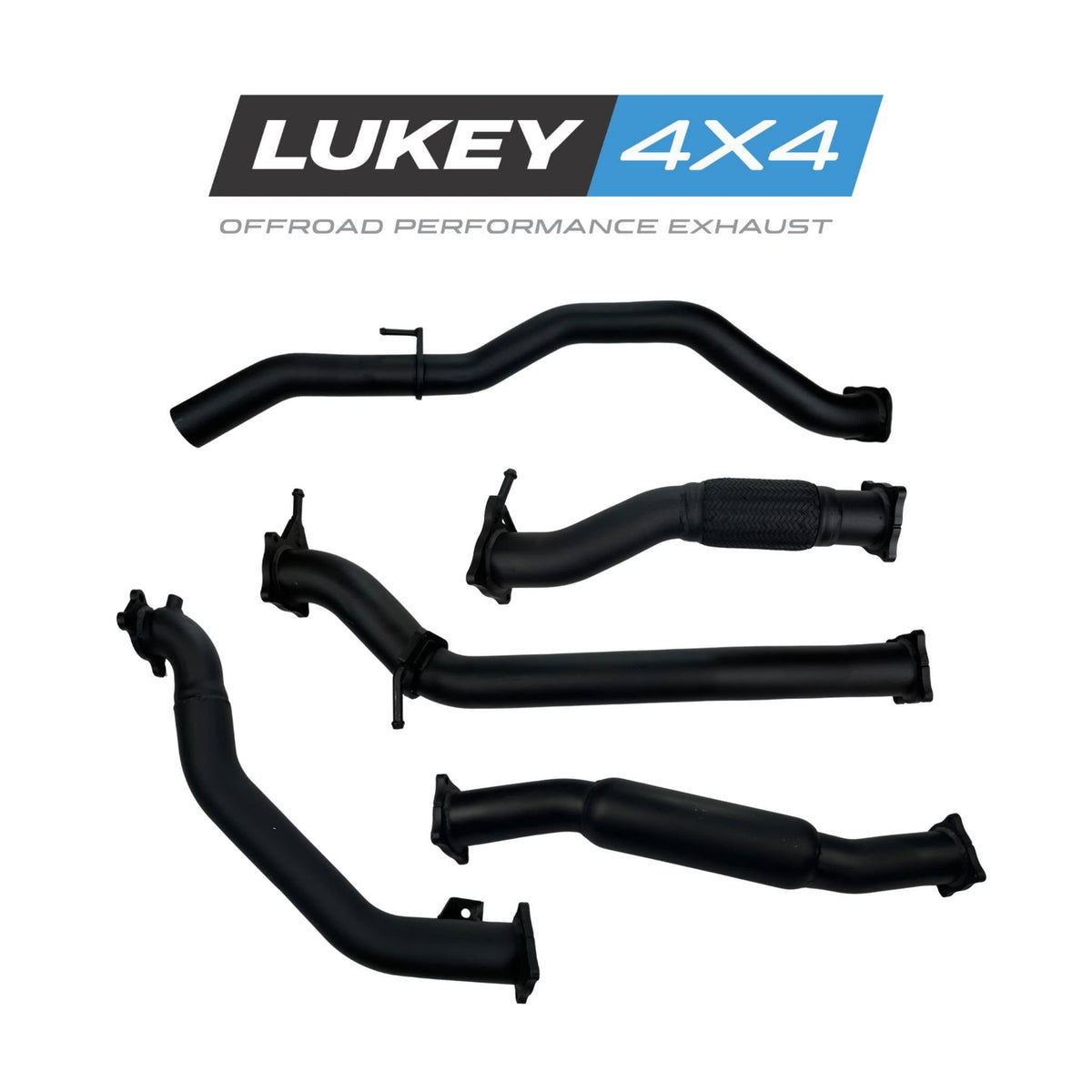 Lukey 4x4 3" Turbo Back Exhaust System with Hotdog for Ford Ranger PJ / PK 2006-2011 / Mazda BT-50 UN 2006-2011 - LKY-FRD-PK-HD