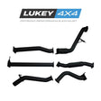 Lukey 4x4 3" Turbo Back Exhaust System with Hotdog for Ford Ranger PX / PX2 / PX3 2011-2022 / Mazda BT-50 UP / UR 2011-2020 - LKY-FRD-PX-HD