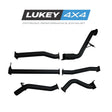Lukey 4x4 3" Turbo Back Exhaust System Pipe Only for Ford Ranger PX / PX2 / PX3 2011-2022 / Mazda BT-50 UP / UR 2011-2020 - LKY-FRD-PX-PO