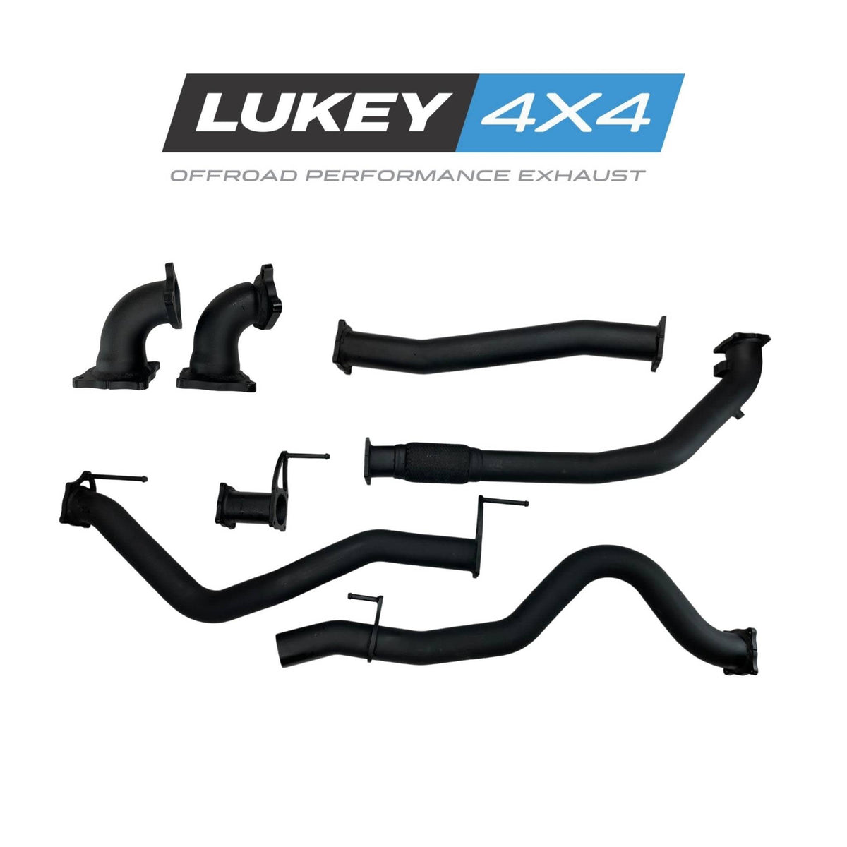 Lukey 4x4 3" Exhaust System Pipe Only for Holden Colorado RC 2008-2012 / Holden Rodeo RA 2007-2008 / Isuzu D-MAX 2007-2012 - LKY-HC-RC-PO