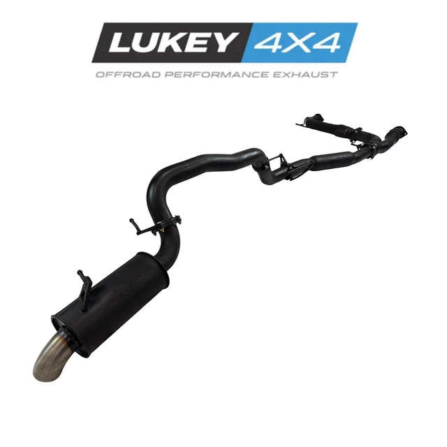 Lukey 4x4 3" Cat Back Exhaust System with Hotdog & Rear Muffler for Nissan Patrol Y62 2013-on - LKY-NP-62-HD