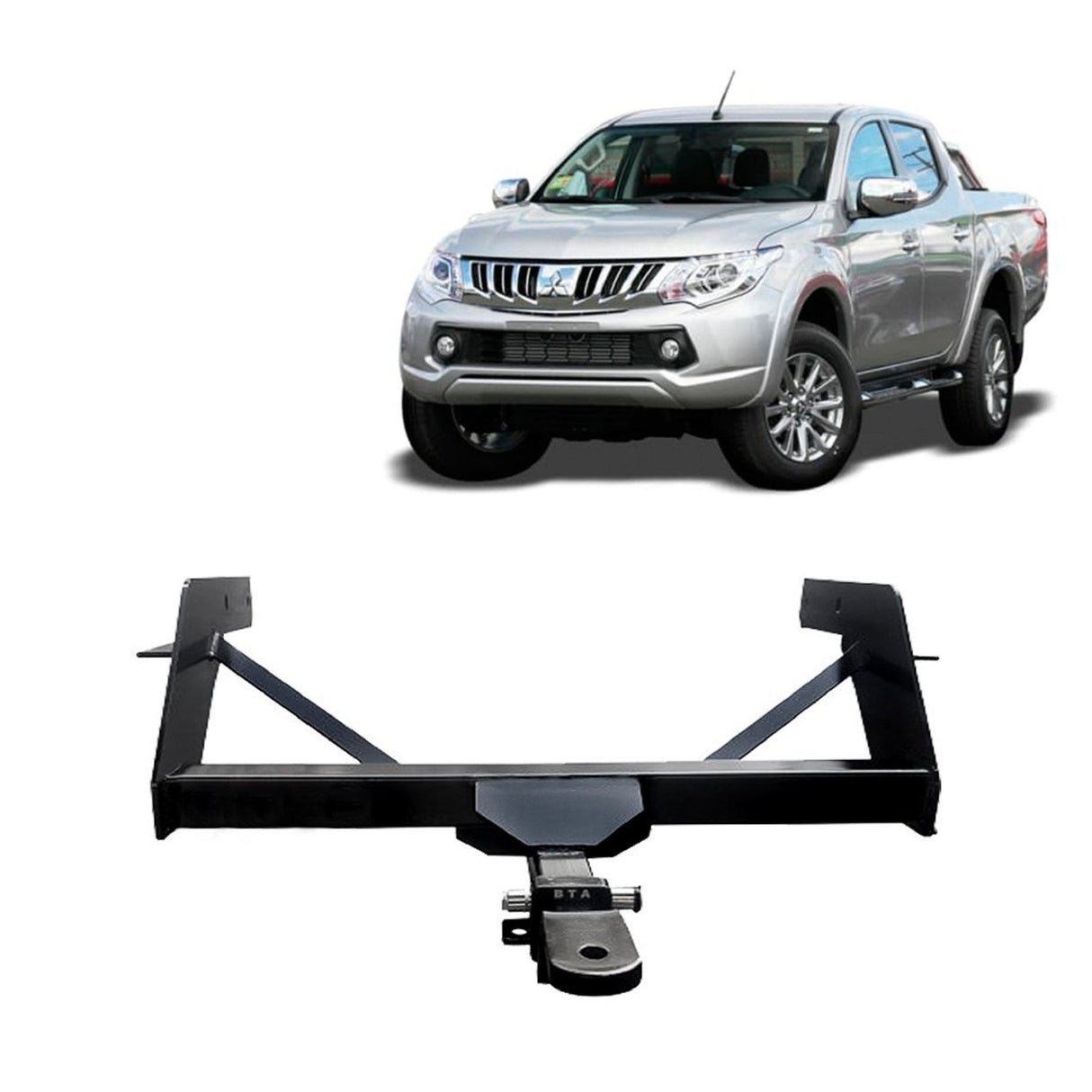 BTA Mitsubishi Triton MN Ute Styleside with Bumper (10/2009 – 04/2015) Heavy Duty Towbar 3000/300kg Capacity
