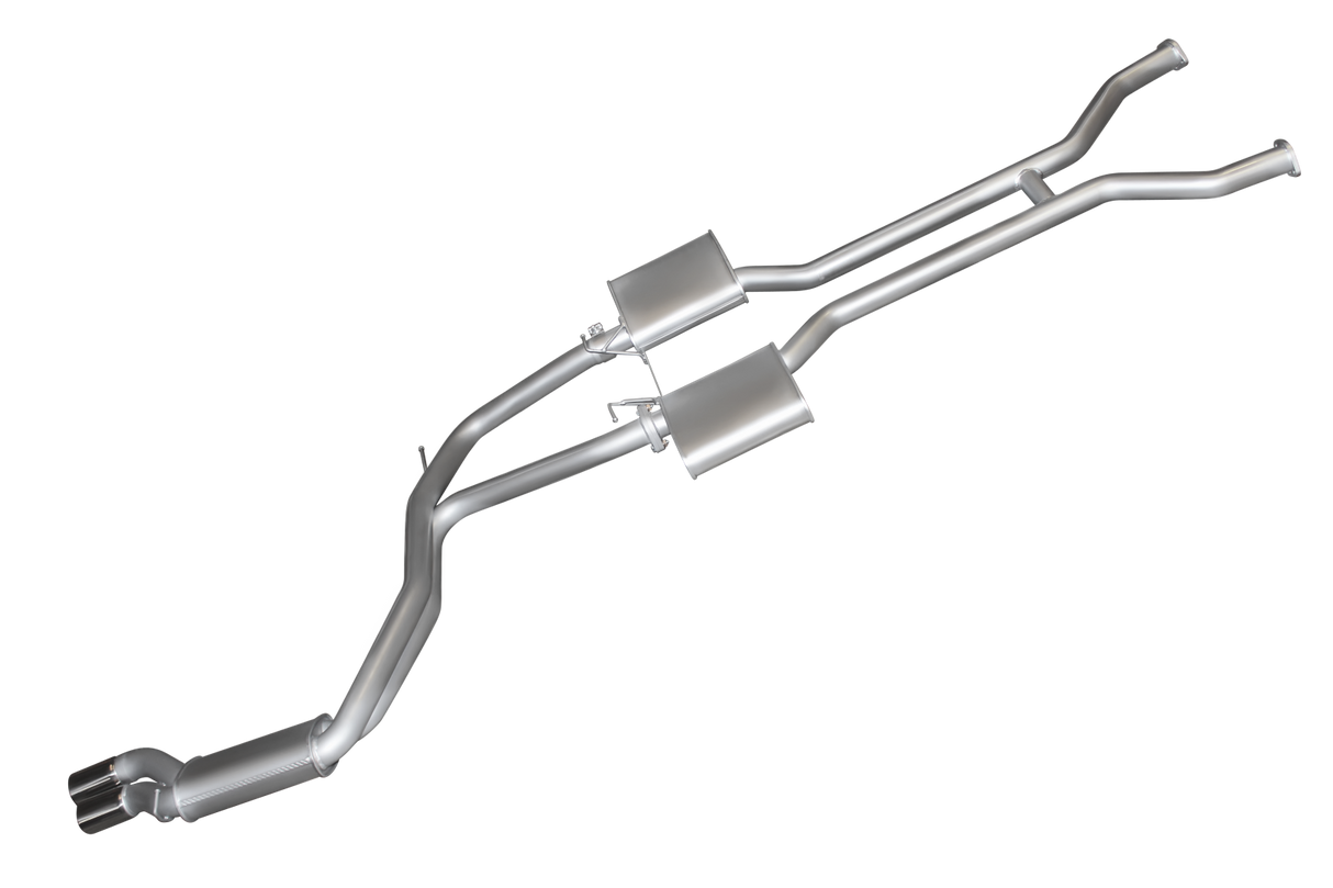 Manta | 2.5" Dual Cat Back Muffler | Ford Falcon AU 5.0L V8 Sedan IRS 1998–2002