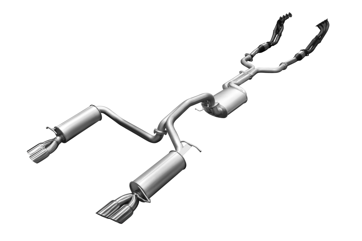 Manta | Twin 2.5" L & R Full System with Extractors & Muffler/Muffler | Ford Falcon BA BF 4V V8 Sedan & FPV GT 2002–2008