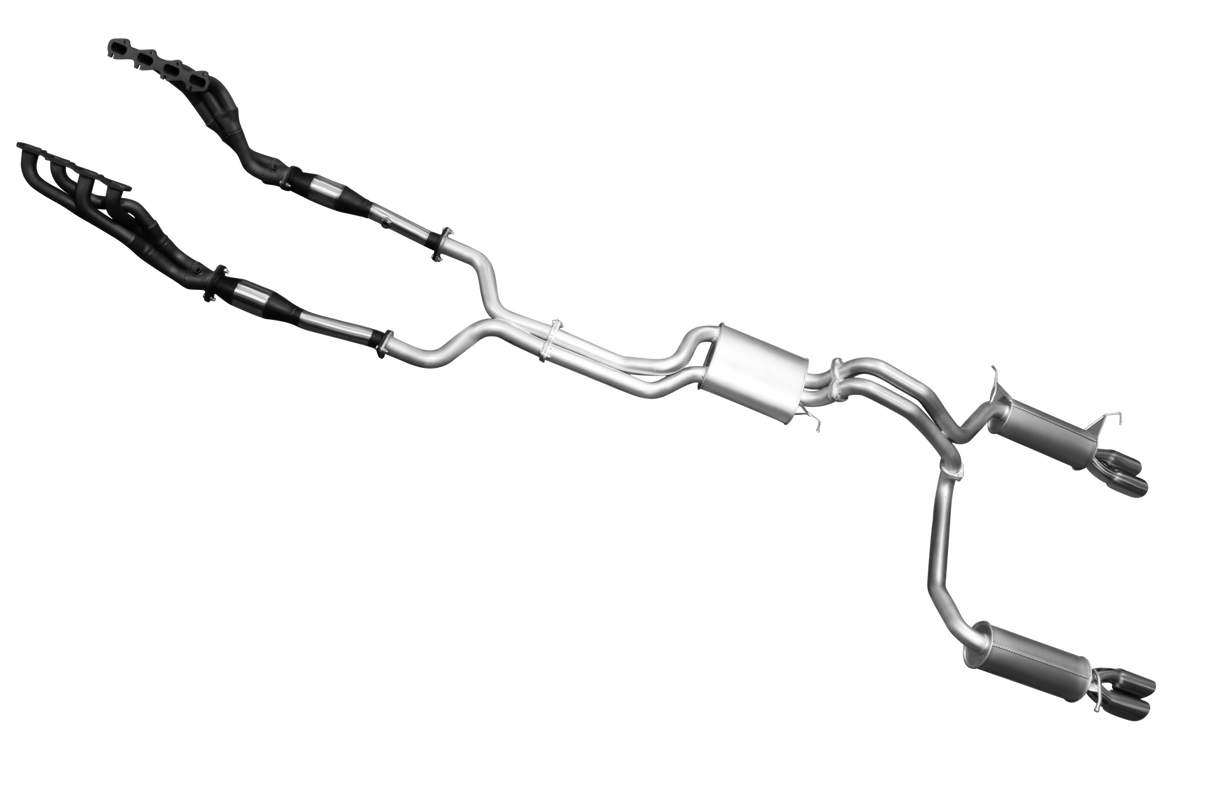 Manta | Twin 2.5" L & R Full System with Extractors & Muffler/Muffler | Ford Falcon BA BF 4V V8 Sedan & FPV GT 2002–2008