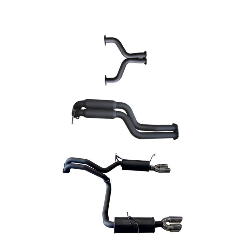 Manta | Twin 2.5" L & R Cat Back Exhaust System with Hotdog/Muffler | Ford Falcon BA BF V8 Sedan & FPV GT 2002–2008