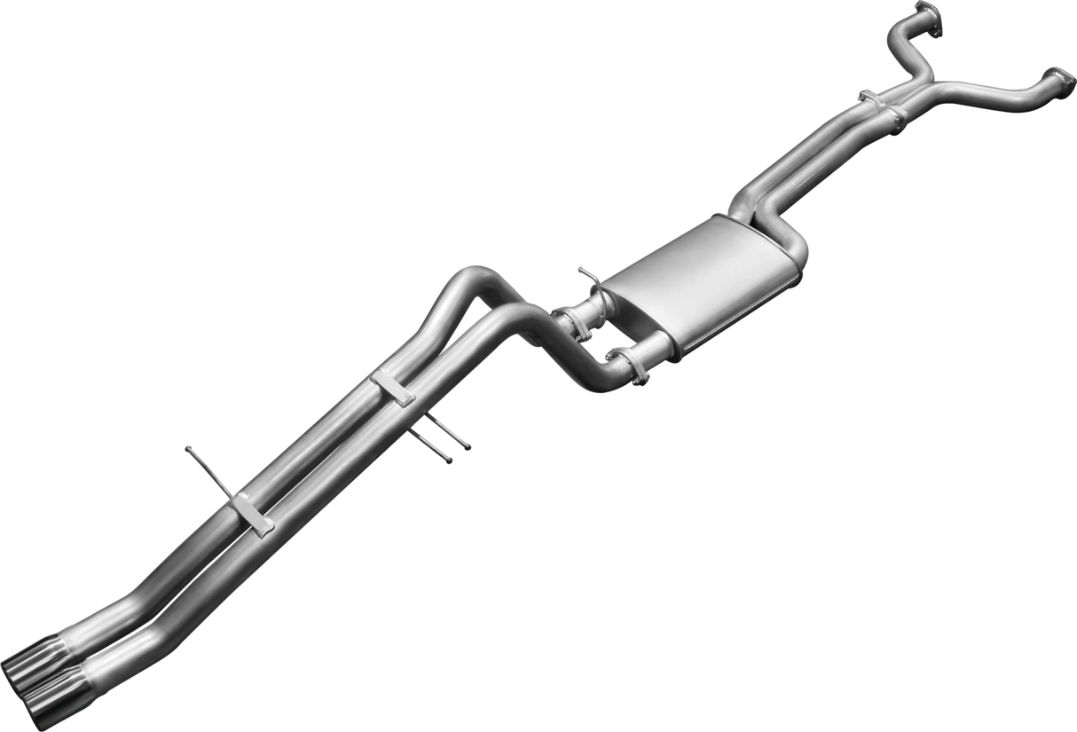 Manta | Twin 2.5" Dual Cat Back Exhaust System with Muffler/Tailpipe | Ford Falcon BA BF V8 Ute 2002–2008