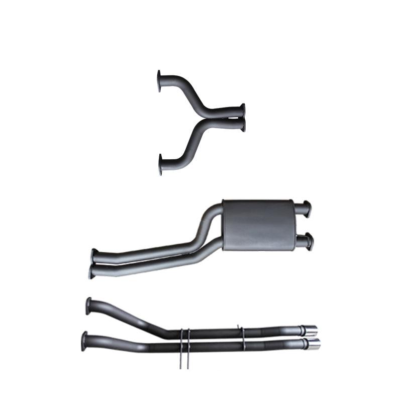 Manta | Twin 2.5" Dual Cat Back Exhaust System with Muffler/Tailpipe | Ford Falcon BA BF V8 Ute 2002–2008