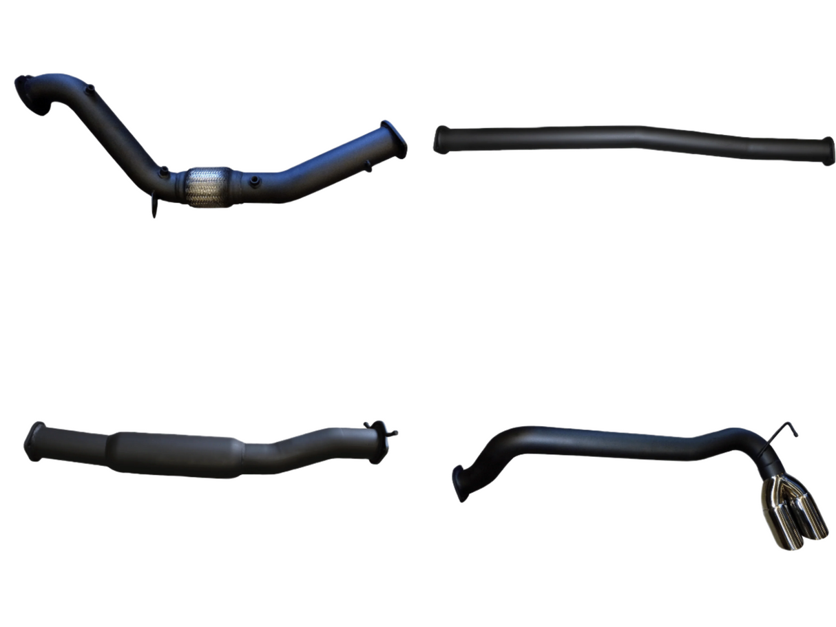 Manta | 3″ Turbo Back Without Cat With Hotdog Twin Tip Side Exit | Ford PX2 Ranger 3.2L Ute 2015–2022