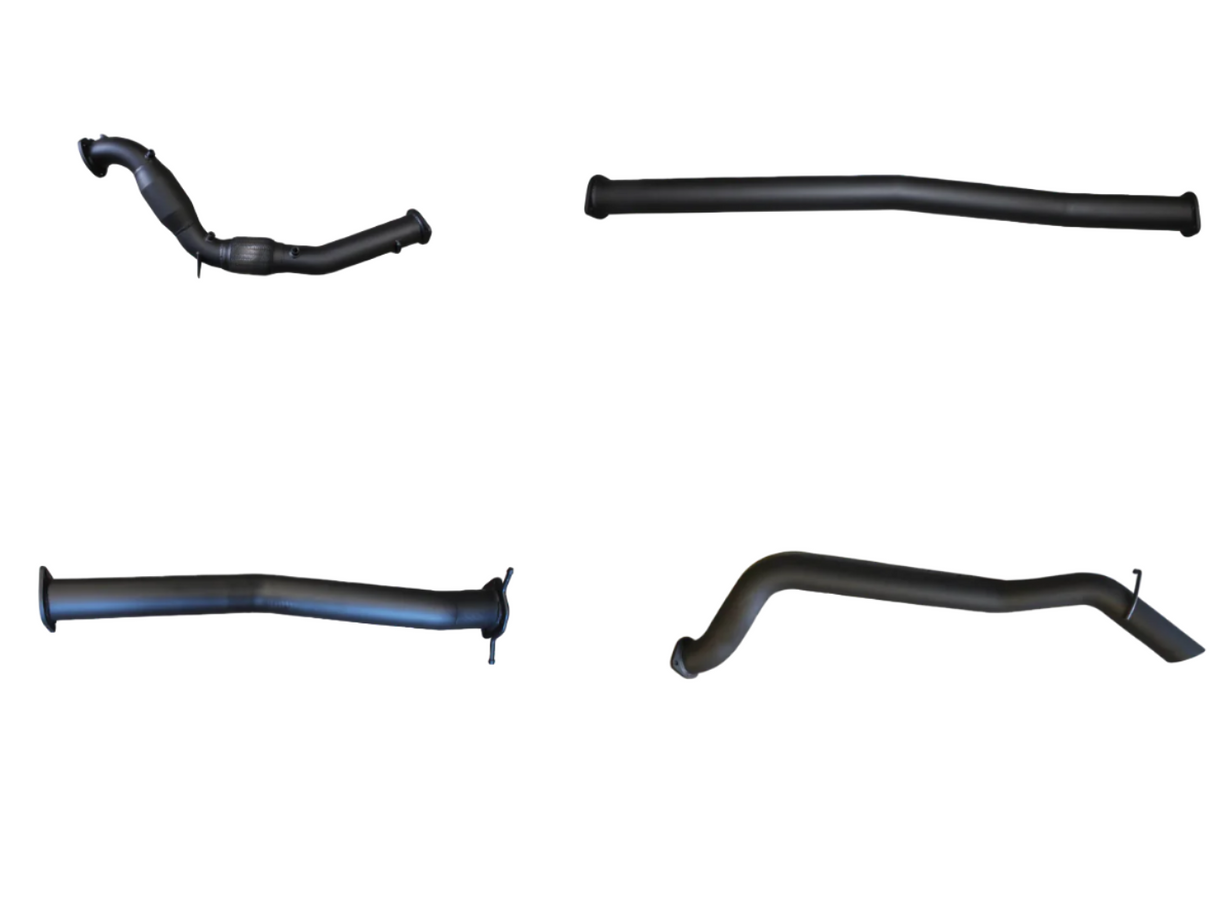 Manta | 3in Turbo Back with Cat & Without Muffler Twin Tip Side Exit | Ford PX2 Ranger 3.2L Ute 2015–2022