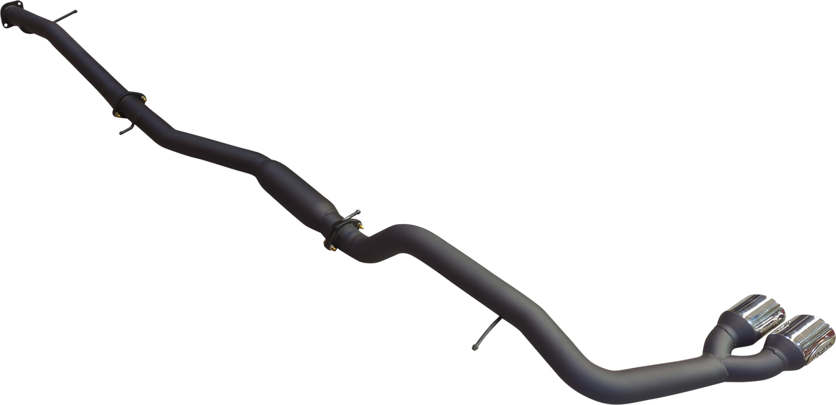 Manta - Ford Ranger Ute 	Next Gen T6.2 4cyl 2.0 Bi-Turbo (2022-2024) - DPF Back - 3" Single Exhaust with Twin Tip Side Exit - with Centre Hotdog