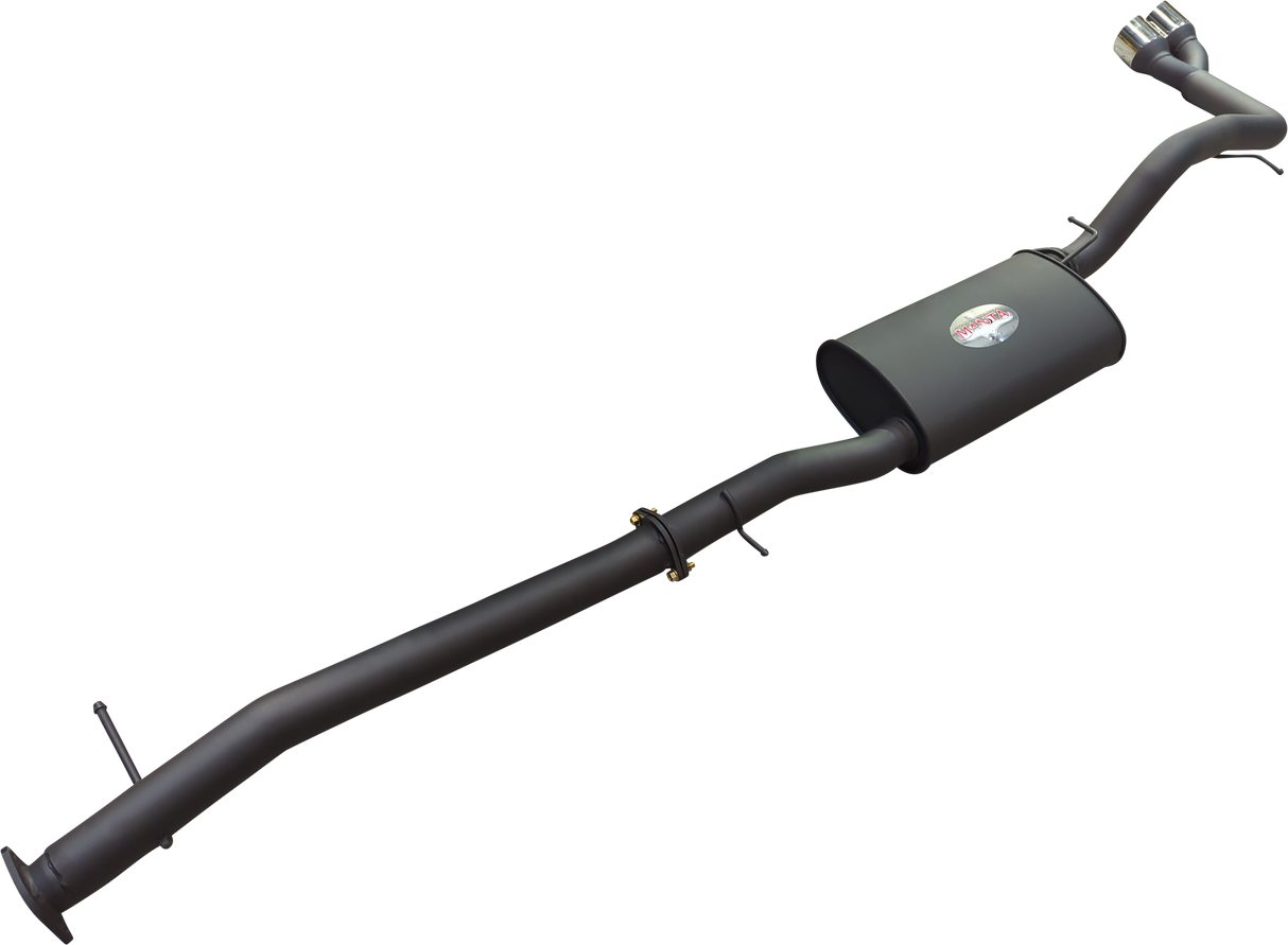 Manta - Ford Ranger Ute Next Gen T6.2 4cyl 2.0 Bi-Turbo (2022-2024) - DPF Back - 3" Single Exhaust with Twin Tip Side Exit - with Centre Muffler