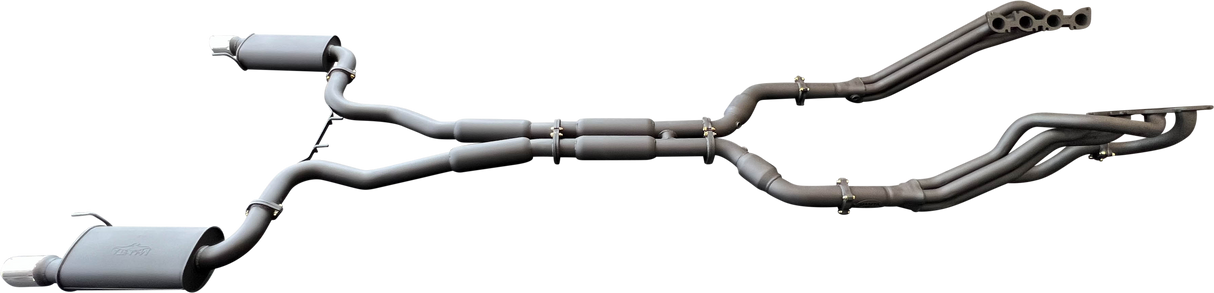 Manta | Twin 3″ Full Exhaust System with 1 7/8″ Headers Hotdog Muffler Twin Tips | Ford Mustang FM S550 5.0L V8 Coupe 2015–2017