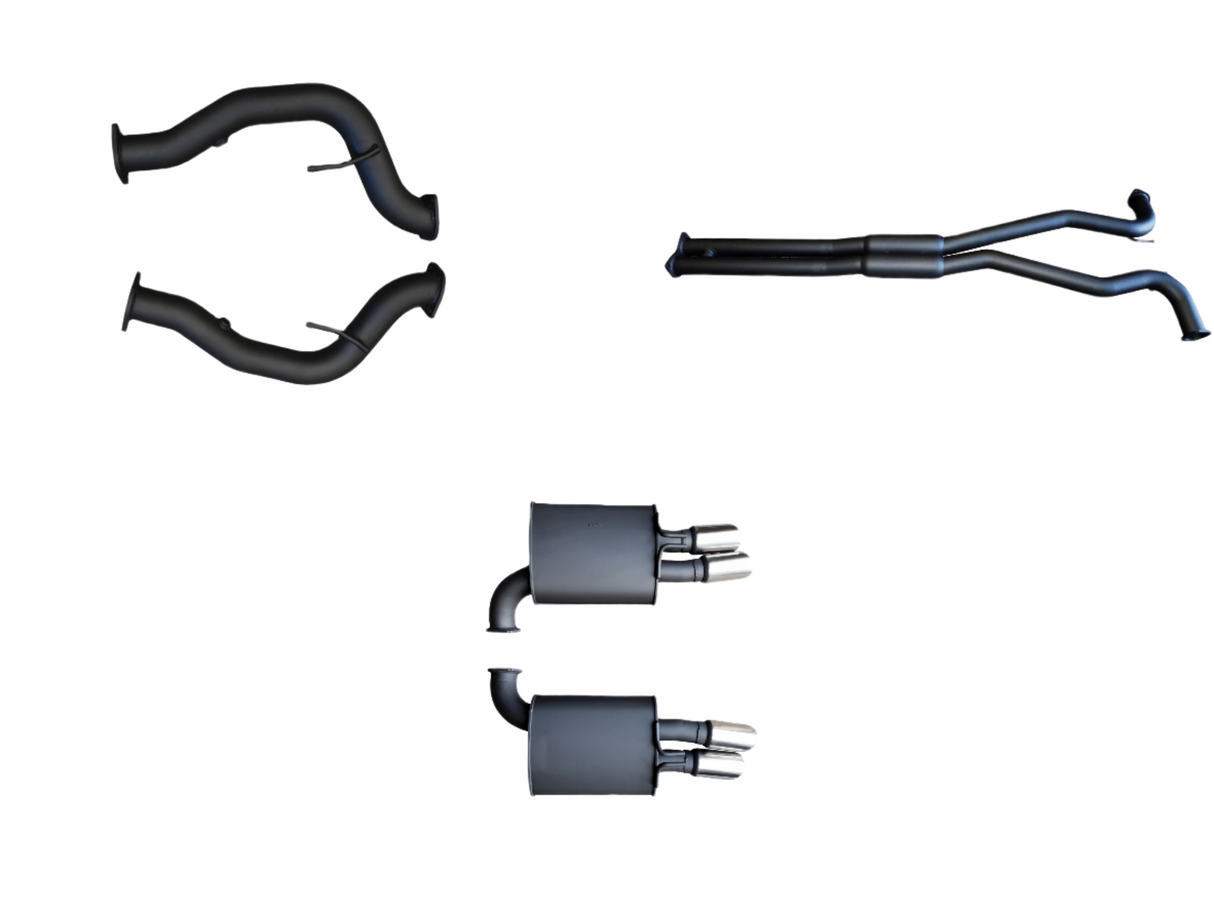 Manta | Twin 3″ Cat Back Exhaust with Hotdog & Muffler | Holden Commodore VE VF V8 Sedan & Wagon, HSV Clubsport GTS Tourer 2006–2017