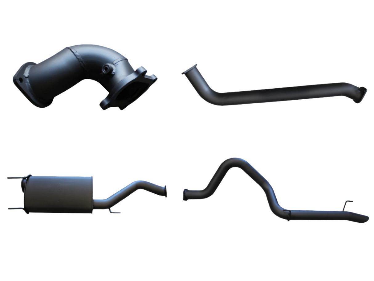 Manta | 3″ Turbo Back Exhaust with Centre Muffler & Rear Tail | Toyota LandCruiser HDJ100 4.2L Turbo Diesel Wagon 1998–2007