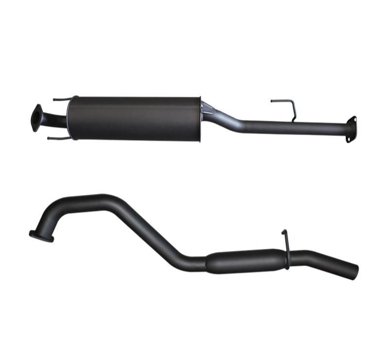 Manta | 2.5″ Cat Back Exhaust System with Centre Muffler & Rear Hotdog | Toyota Hilux N70 4.0L V6 Ute 2005–2017