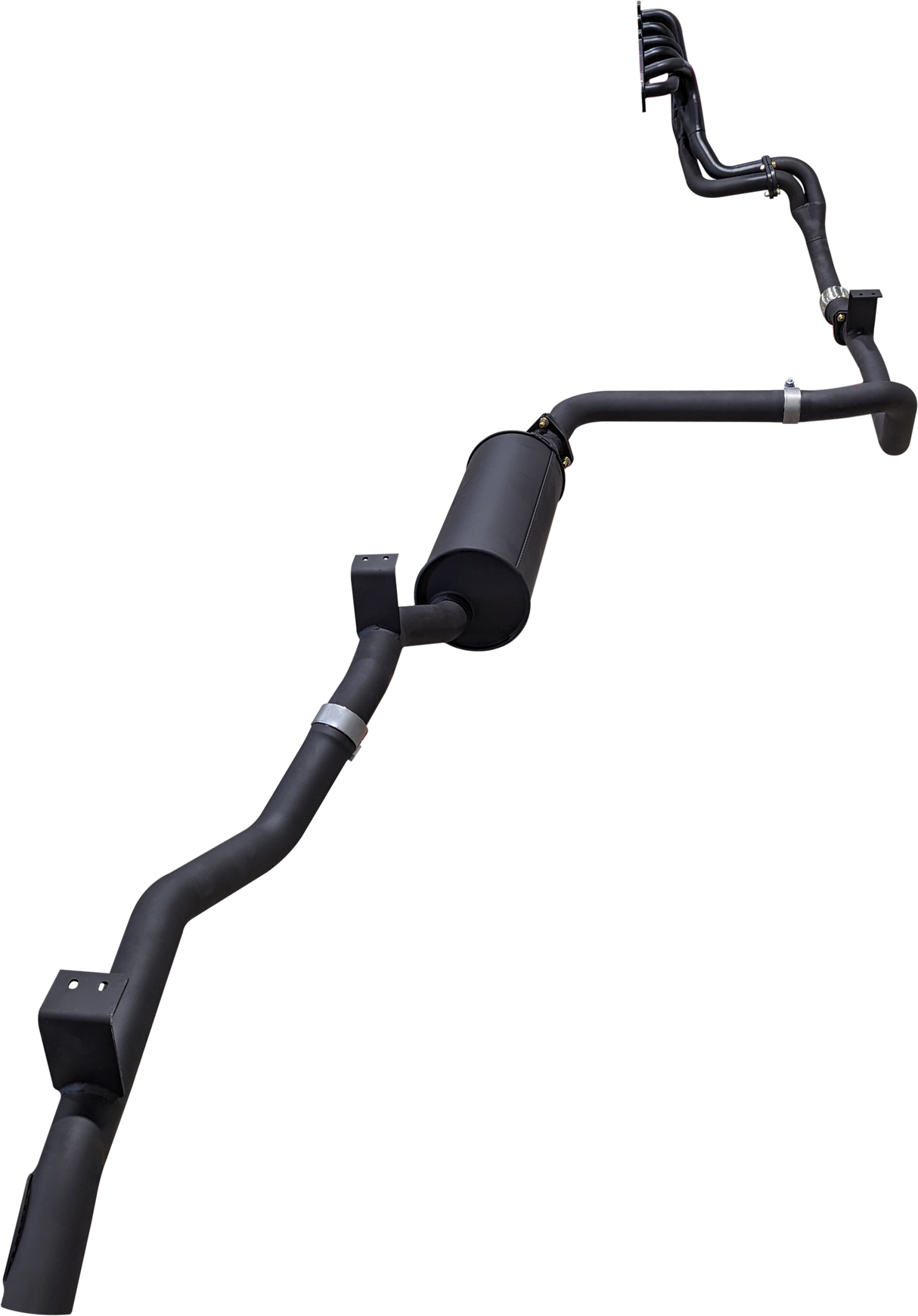 Manta | 2.5″ Full Exhaust System with Extractors | Toyota Landcruiser HZJ75 & HZJ78 4.2L Diesel Ute & Troop Carrier 1990–2006