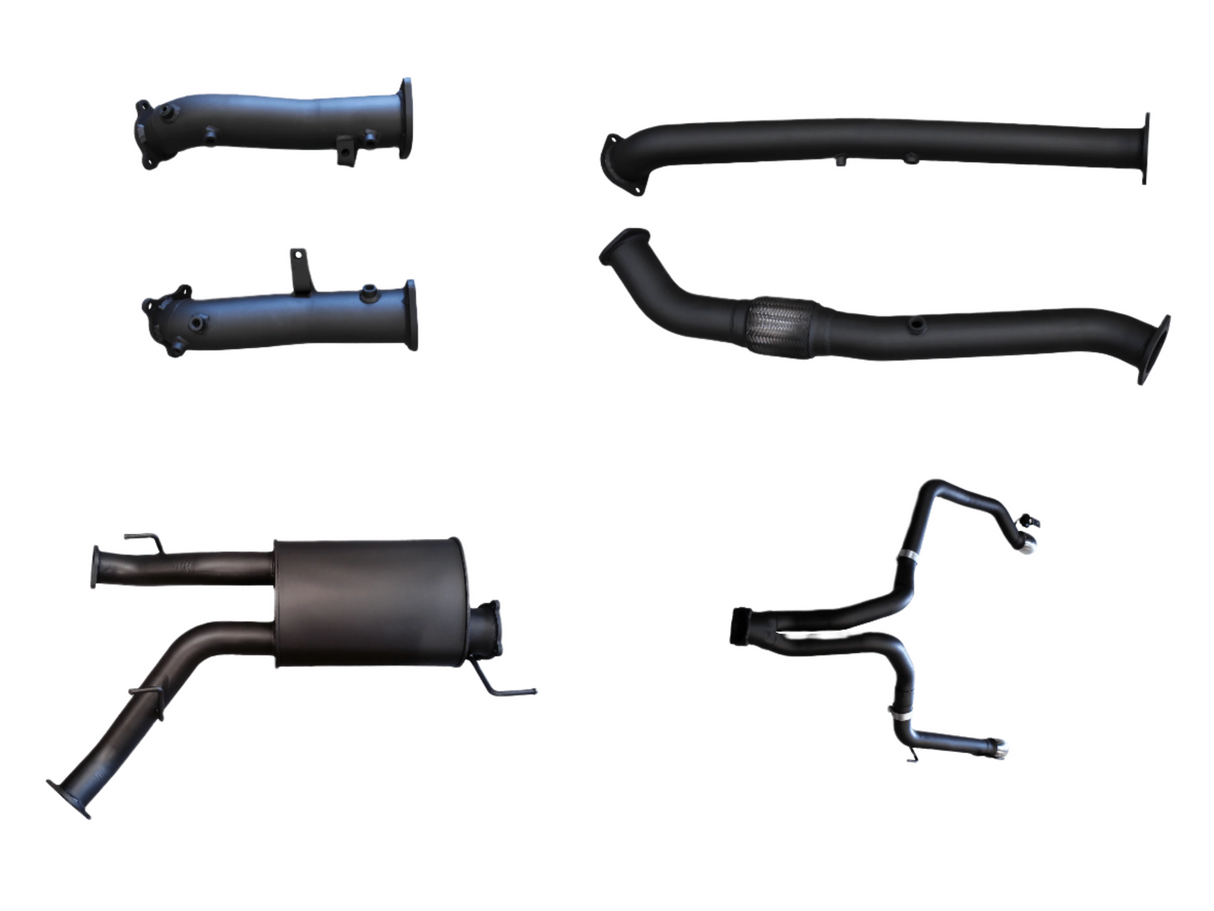 Manta | Twin 3″ Turbo Back Exhaust System without Cats & Muffler | Toyota Landcruiser VDJ200 4.5L V8 Wagon 2015–2021