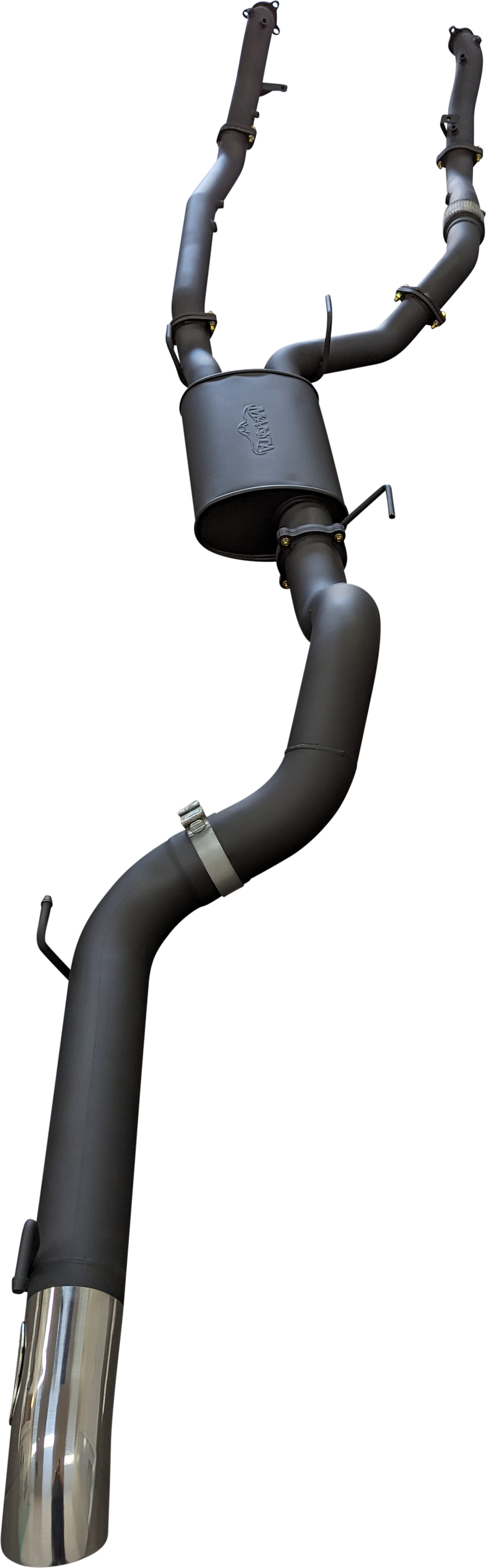 Manta | 3″ Dual Turbo Back without Cats with Muffler 4″ Tailpipe | Toyota Landcruiser VDJ200 4.5L V8 Diesel 2015–2021