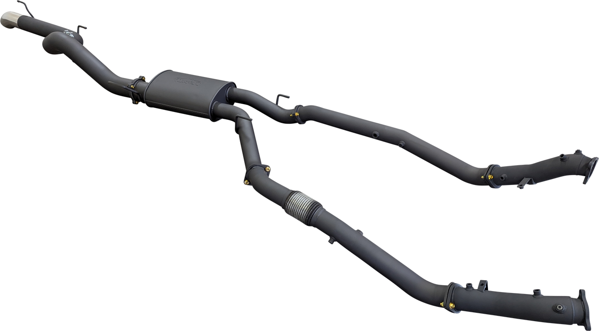 Manta | 3″ Dual Turbo Back without Cats with Muffler 4″ Tailpipe | Toyota Landcruiser VDJ200 4.5L V8 Diesel 2015–2021