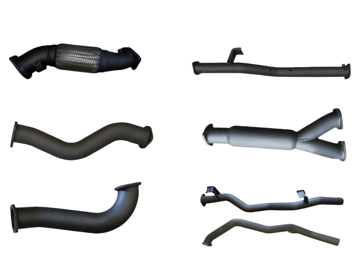 Manta | Dual 3″ Turbo Back Exhaust Without Cat WOM | Toyota Landcruiser VDJ79 V8 Ute 2016–2025 (DPF Models)