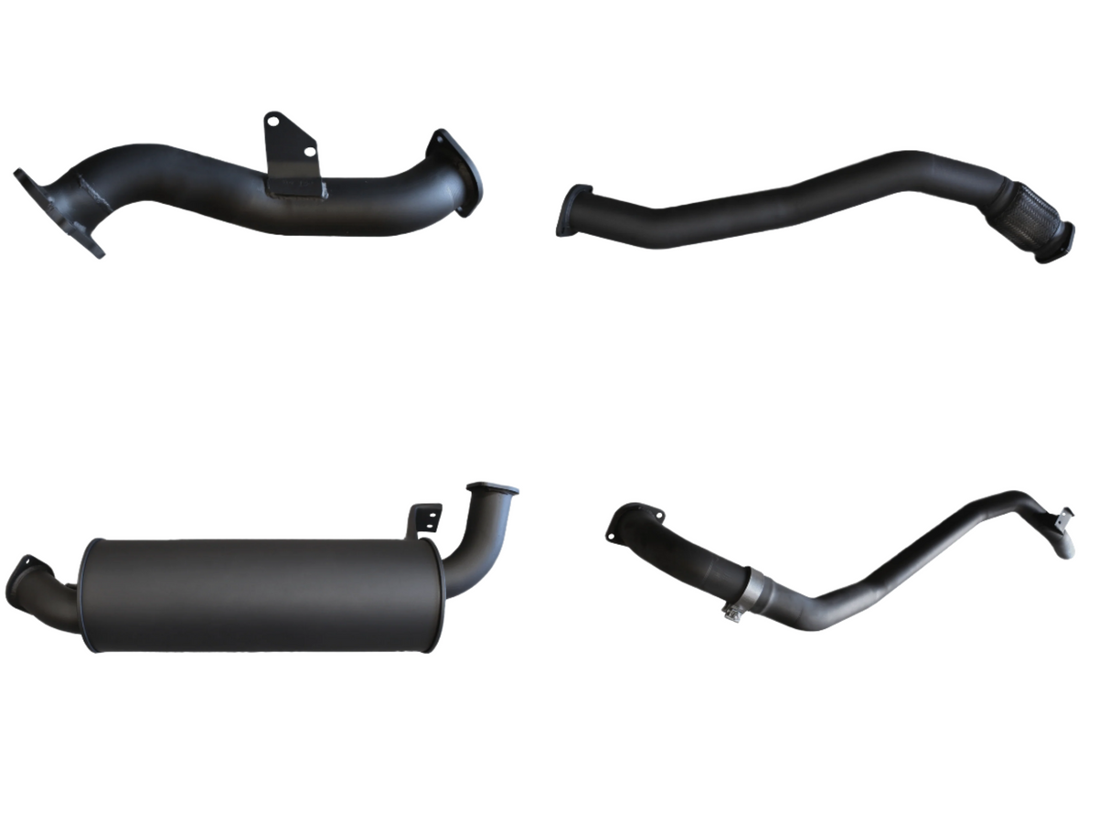 Manta | 3″ Turbo Back Exhaust System with Muffler to Suit CT26 Turbo | Toyota Landcruiser HZJ80 4.2L Diesel Wagon 1990–1997
