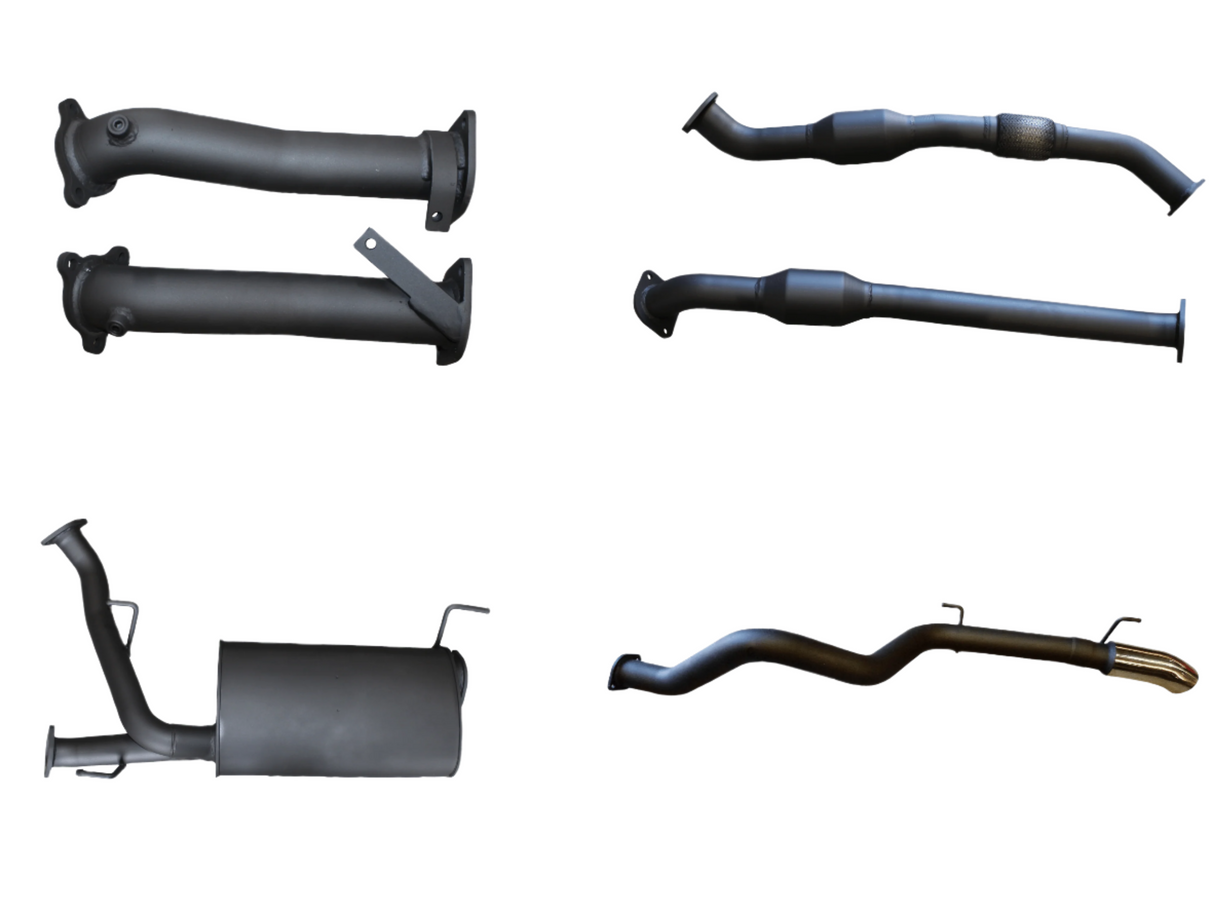 Manta | 2.5in Turbo Back Exhaust with Cat, Mufflers & 4in Dump Tip | Toyota Landcruiser 200 VDJ200 4.5L V8 Diesel 2007–2021