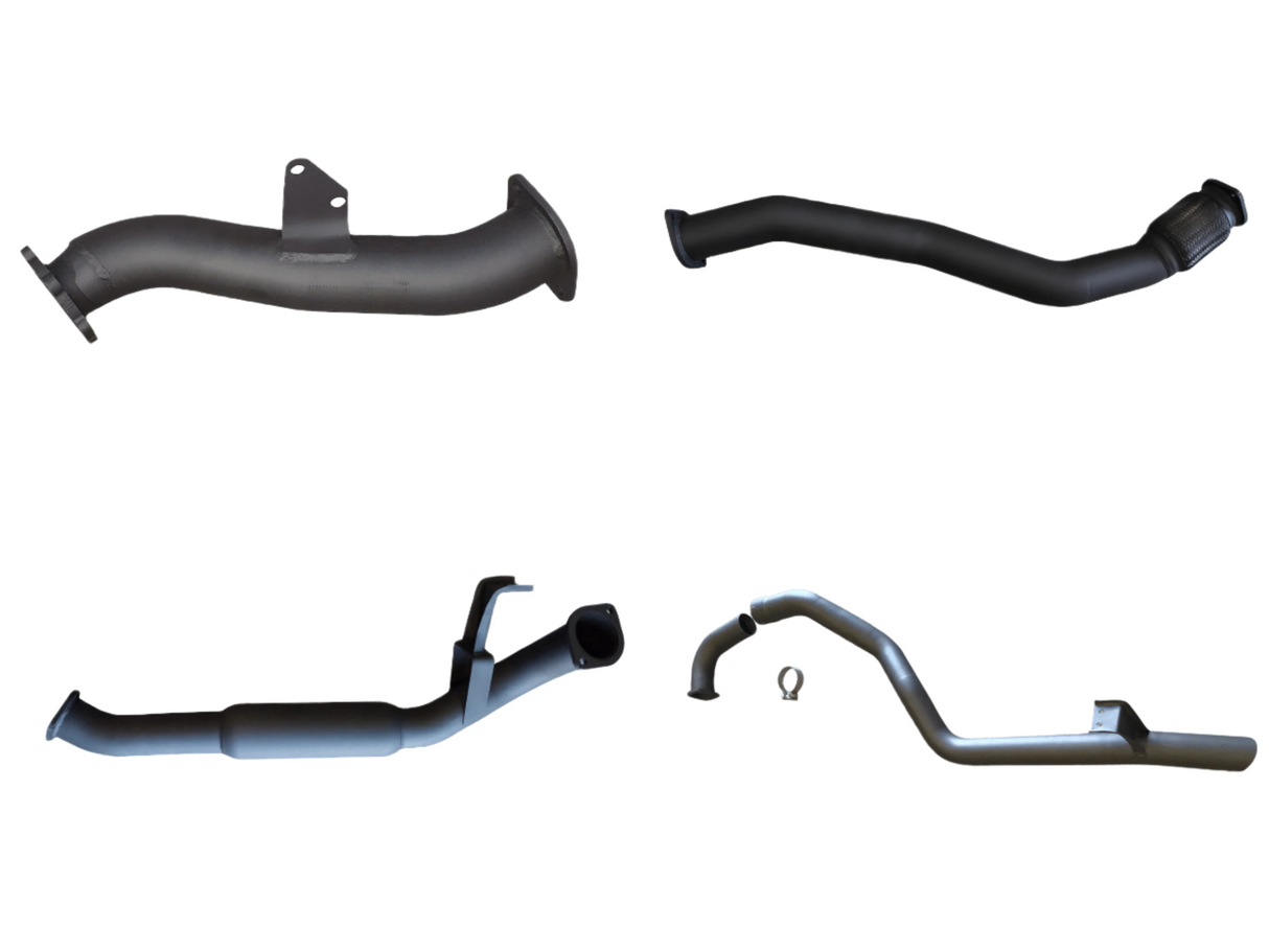 Manta | 3″ Turbo Back Exhaust System (6-Bolt Garrett) with Hotdog | Toyota Landcruiser HZJ105 4.2L 1HZ Diesel Wagon 1998–2007