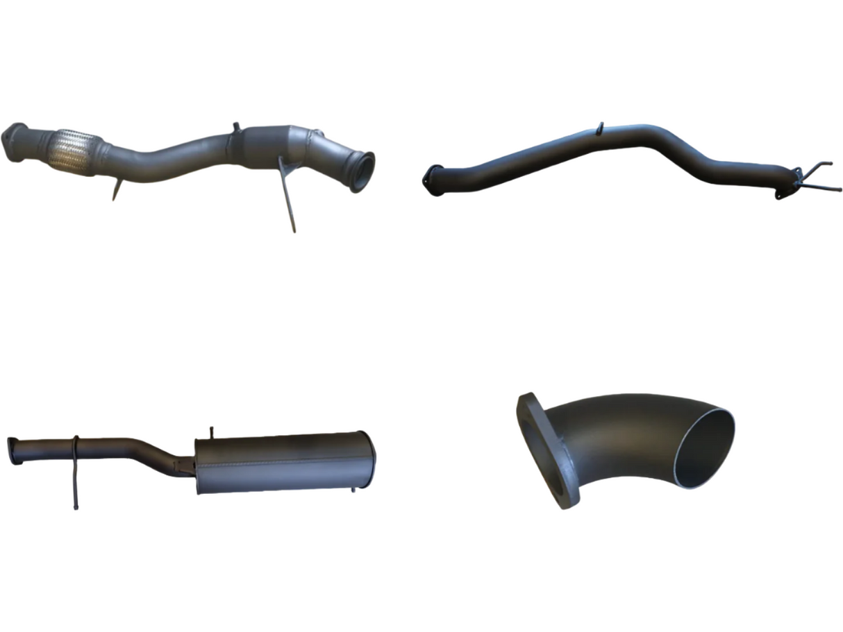 Manta | 3in Turbo Back Exhaust System Standard Exit | Volkswagen Amarok 2.0L Bi-Turbo Ute 2011–2012 (Early Model)