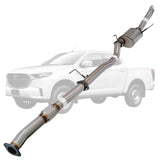 ESA | 3" DPF Back Exhaust | Mazda BT-50 TF 3.0L 2021 Onwards | MZ257-PO