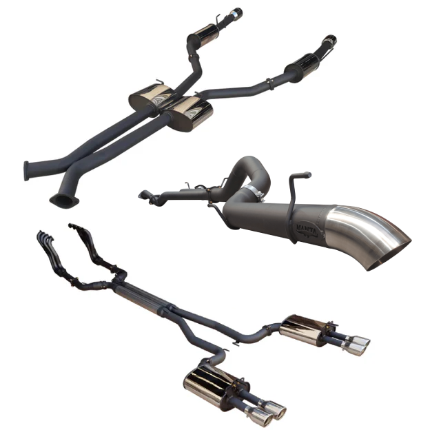 Manta | 3″ Turbo Back Without Cat & With Hotdog Twin Black Tip Side Exit | Ford Ranger PX2 3.2L TD Ute 2016–2022