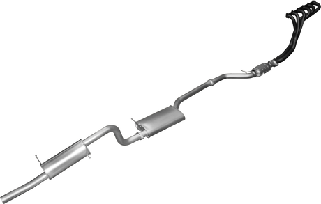 Manta | 2.5in Single Full System with Muffler/Muffler | Ford Falcon BA BF 6 Cylinder Ute 2002–2008
