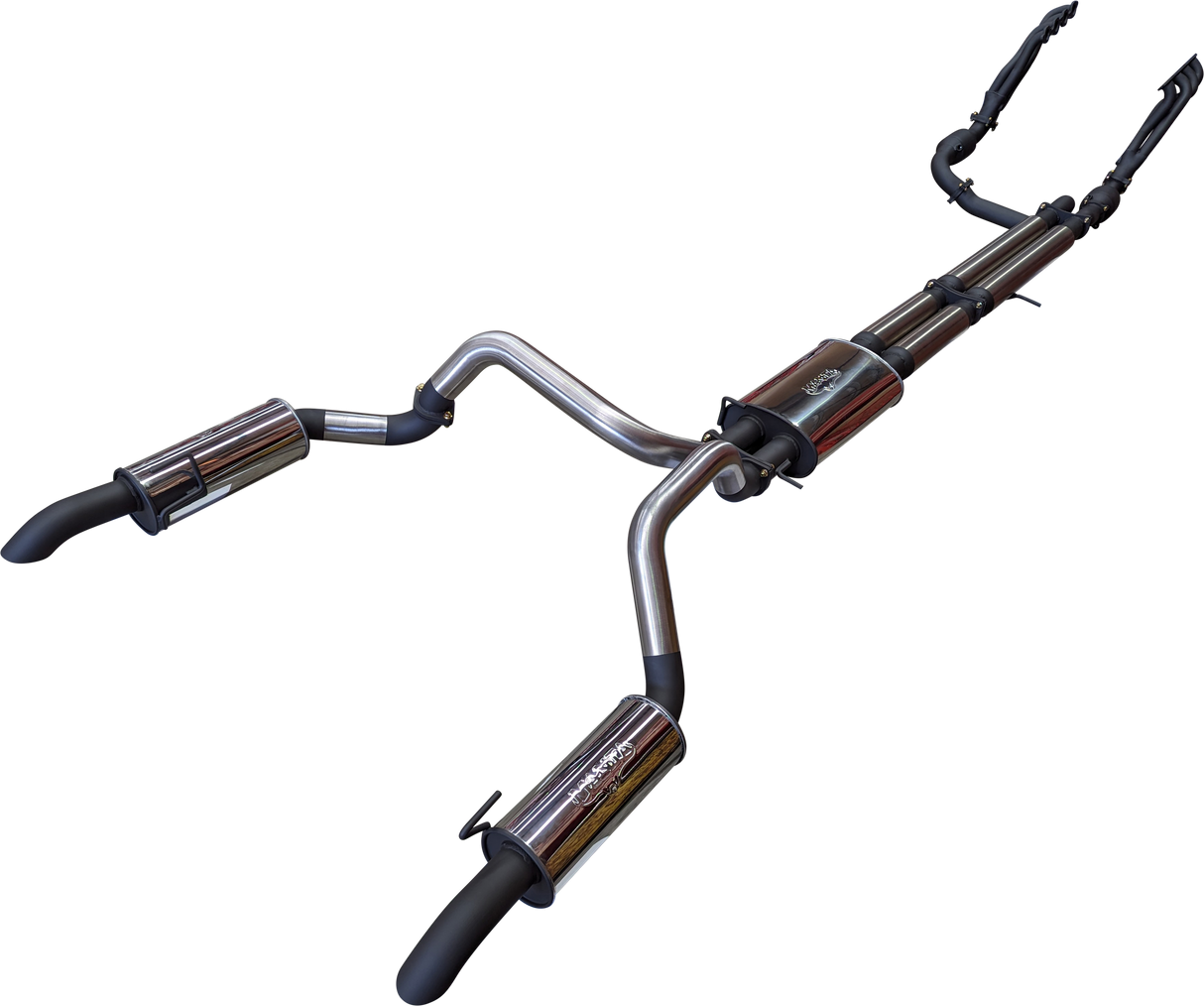 Manta | Twin 3" Full Exhaust System with 1 3/4" Headers | Chevrolet Silverado 1500 6.2L V8 Ute | 2022–2024